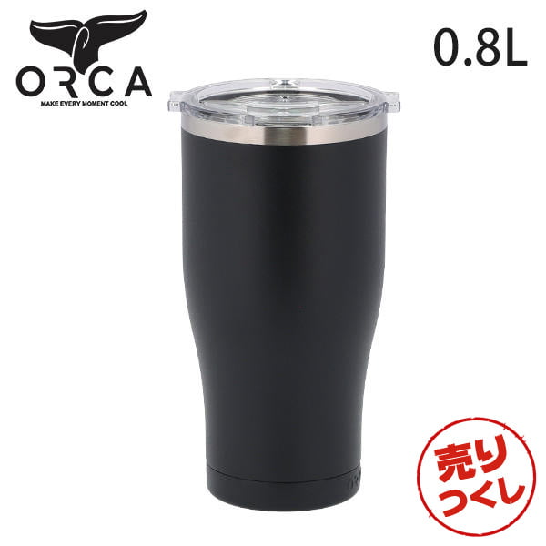 【売りつくし】ORCA オルカ ステンレスボトル Chaser チェイサー 0.8L Black ブラック: