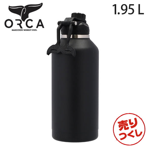 【売りつくし】ORCA オルカ ステンレスボトル 水筒 Hydra ハイドラ ボトル 1.95L Black ブラック: