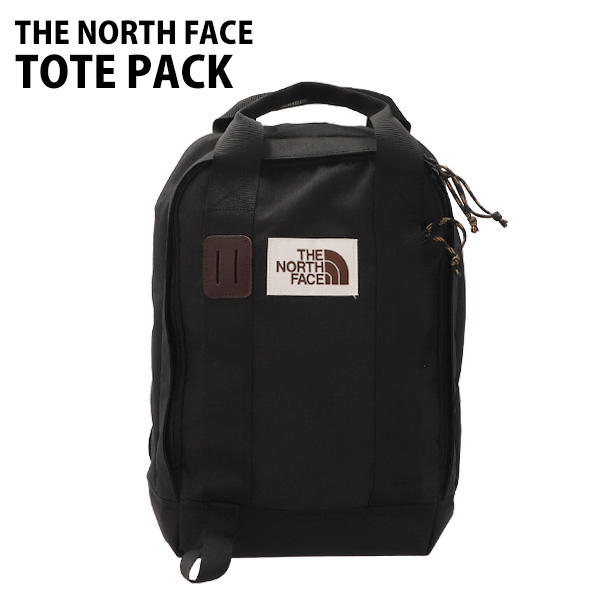 THE NORTH FACE ノースフェイス バックパック TOTE PACK トートパック 15L ブラックヘザー: