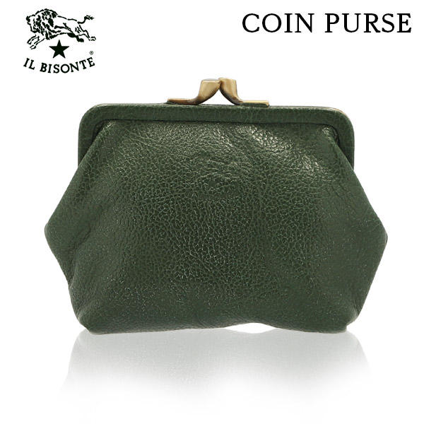 IL BISONTE イルビゾンテ COIN PURSE コインパース VERDE グリーン GR102 SCP005 コインケース PV0004: