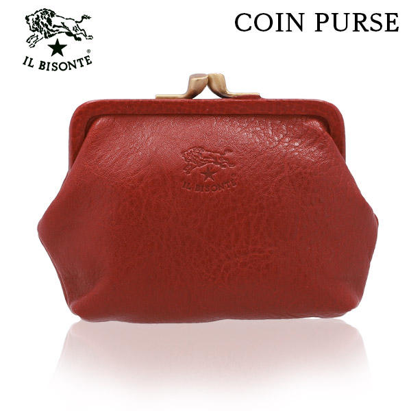 IL BISONTE イルビゾンテ COIN PURSE コインパース RED レッド RE159 SCP005 コインケース PV0005: