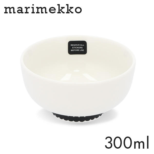 Marimekko マリメッコ Rasymatto ラシィマット お皿 ボウル 300ml ホワイト: