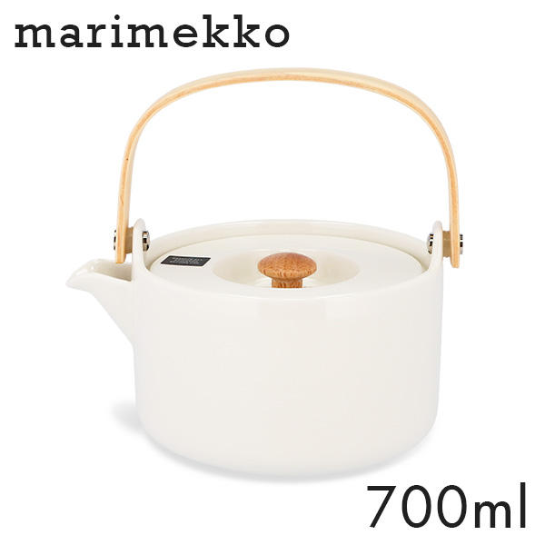 Marimekko マリメッコ Oiva オイヴァ ティーポット 700ml ホワイト: