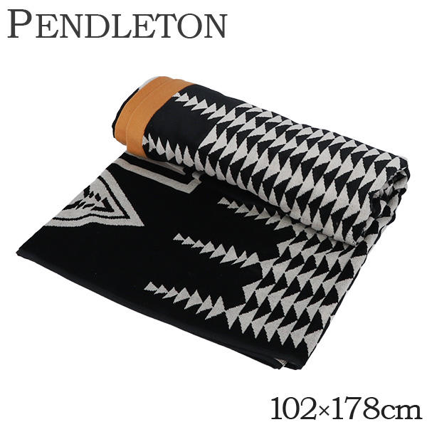 【送料弊社負担】PENDLETON ペンドルトン Oversized Jacquard Spa Towel オーバーサイズジャガードスパタオル XB233-55214 ハーディングブラック【他商品と同時購入不可】:
