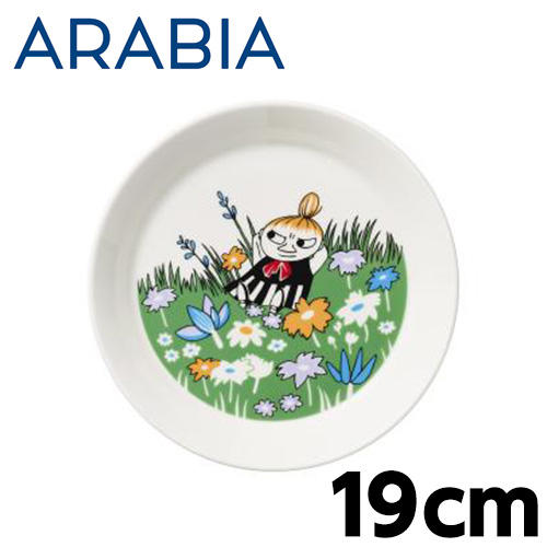 ARABIA アラビア Moomin ムーミン プレート ちびのミイ メドウ 19cm Little my and meadow: