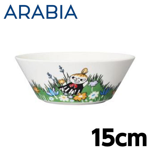 ARABIA アラビア Moomin ムーミン ボウル ちびのミイ メドウ 15cm Little my and meadow: