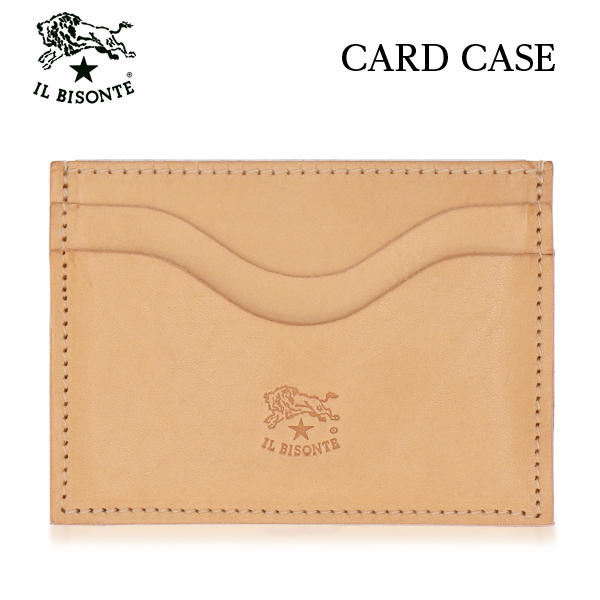 IL BISONTE イルビゾンテ CARD CASE カードケース NATURAL ナチュラル NA106 SCC050 PVX005: