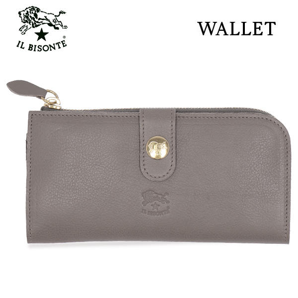 IL BISONTE イルビゾンテ CONTINENTAL WALLET 長財布 LIGHT GREY ライトグレー GY107 SCW011 ロングウォレット PV0005: