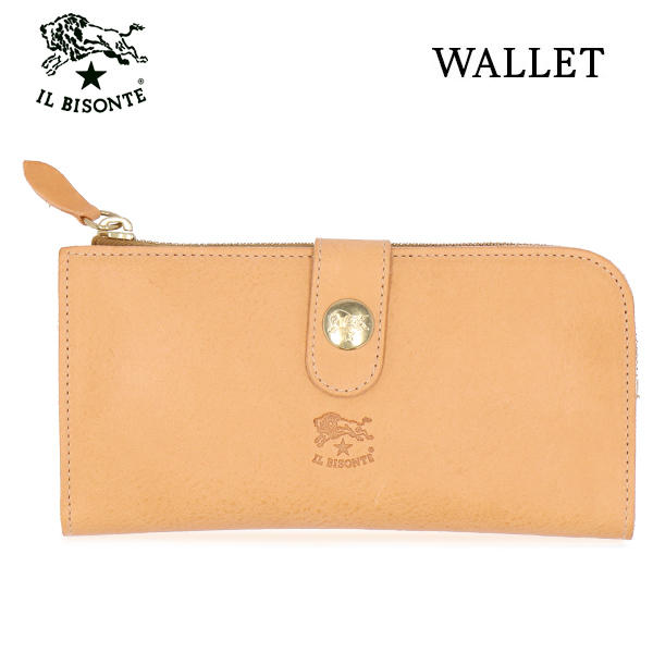 IL BISONTE イルビゾンテ CONTINENTAL WALLET 長財布 NATURAL ナチュラル NA113 SCW011 ロングウォレット PV0005: