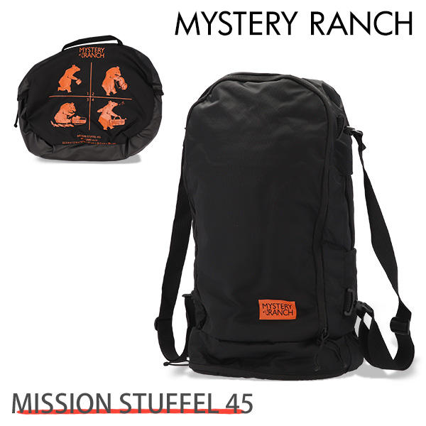 MYSTERY RANCH ミステリーランチ バックパック MISSION STUFFEL 45 ミッションスタッフル 44L BLACK ブラック: