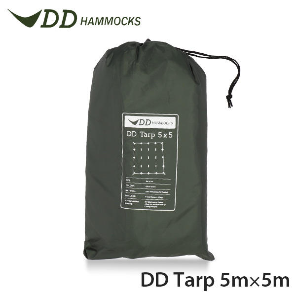 DD Hammocks DDハンモック タープ DD Tarp DDタープ 5×5 Olive Green オリーブグリーン: