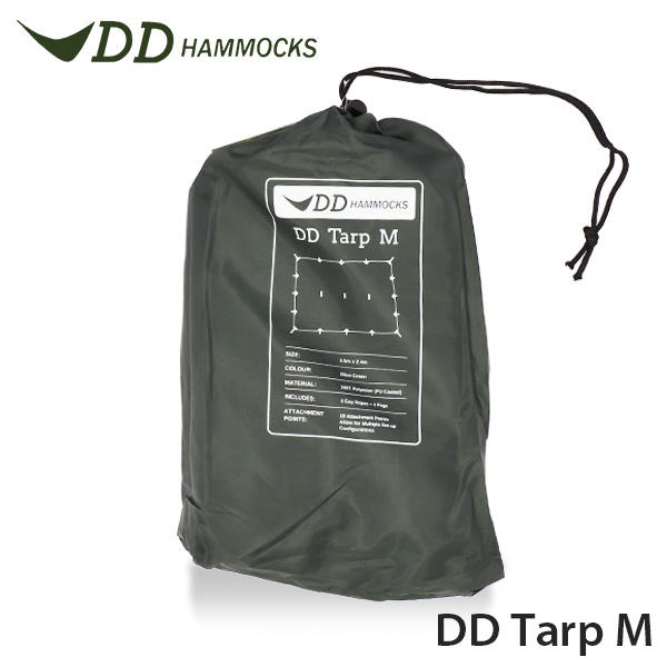 DD Hammocks DDハンモック タープ DD Tarp DDタープ M 3.5m×2.4m Olive Green オリーブグリーン: