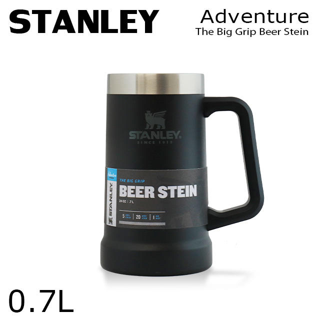 STANLEY スタンレー Adventure The Big Grip Beer Stein アドベンチャー 真空 ジョッキ マットブラック 0.7L 24OZ: