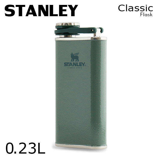 STANLEY スタンレー Classic The Easy Fill Wide Mouth Flask クラシック フラスコ ハンマートーングリーン 0.23L 8OZ: