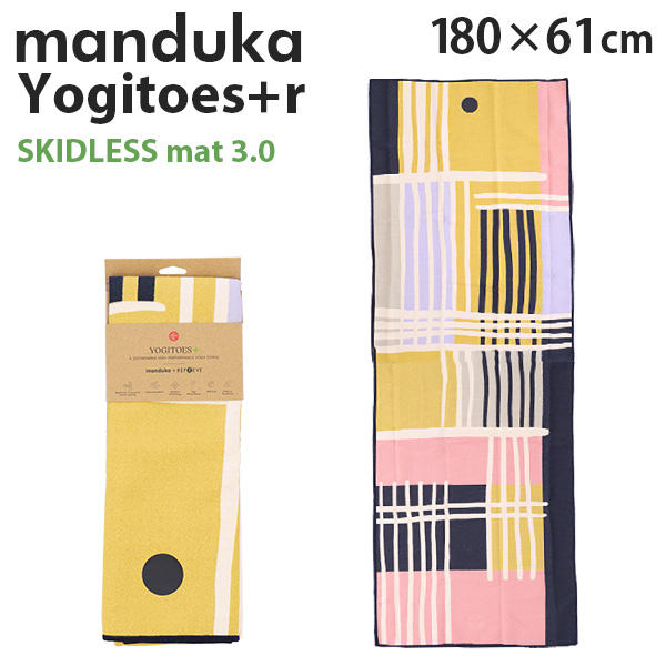 Manduka マンドゥカ Yogitoes＋r Skidless ヨギトース＋r スキッドレス 3.0 Brush Plaid ブラッシュプレイド 180cm×61cm: