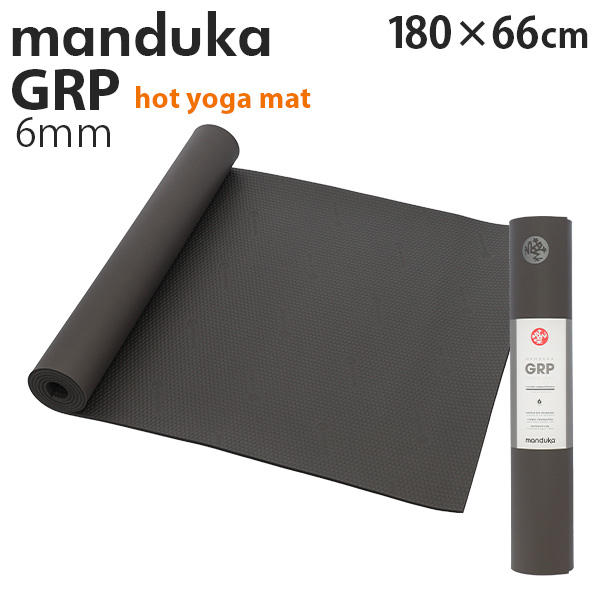 Manduka マンドゥカ GRP Hot Yogamat ジーアールピー ホットヨガマット Steel Grey スチールグレー 6mm: