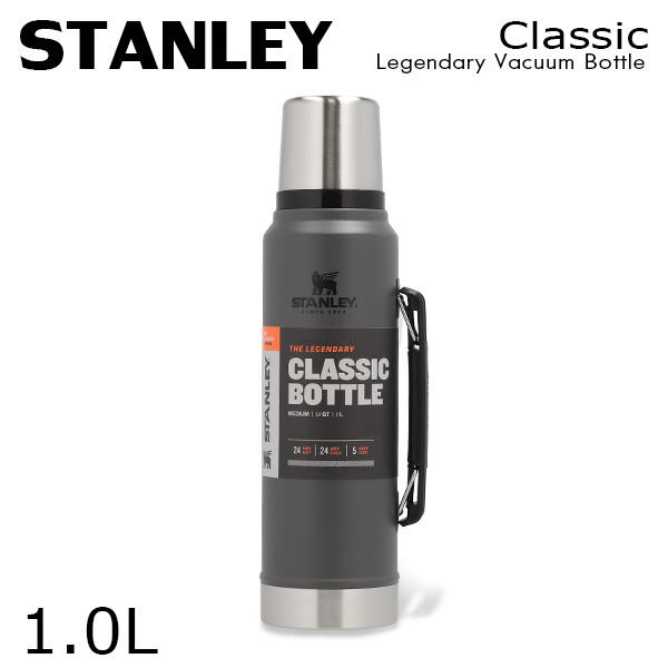 STANLEY スタンレー Classic Legendary Vacuum Bottle クラシック 真空 ボトル チャコール 1.0L 1.1QT: