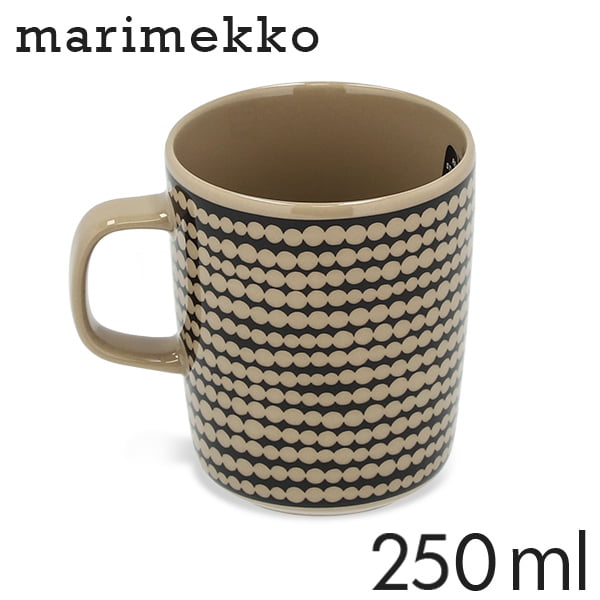 Marimekko マリメッコ Siirtolapuutarha シイルトラプータルハ マグカップ 250ml テラ×ブラック: