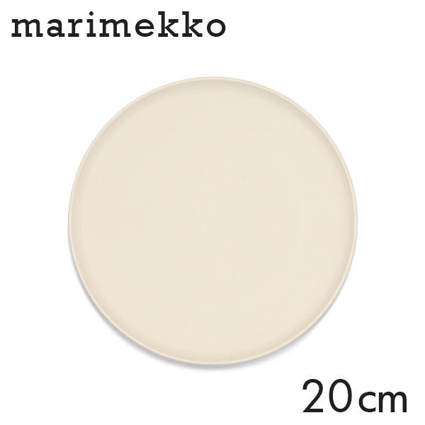Marimekko マリメッコ Siirtolapuutarha シイルトラプータルハ プレート 20cm オフホワイト: