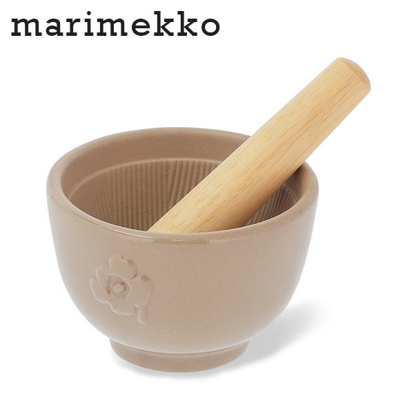 Marimekko マリメッコ Unikko ウニッコ すり鉢(すりこぎ棒付) 11.5cm: