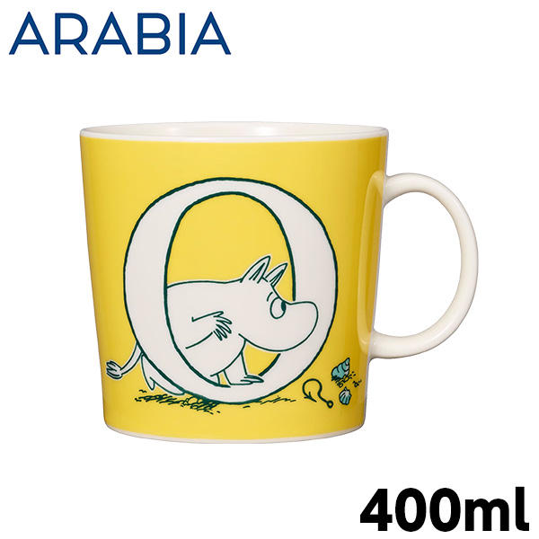 ARABIA アラビア Moomin ムーミン マグ アルファベットコレクション O 400ml マグカップ: