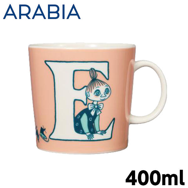 ARABIA アラビア Moomin ムーミン マグ アルファベットコレクション E 400ml マグカップ: