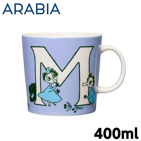 ARABIA アラビア Moomin ムーミン マグ アルファベットコレクション M 400ml マグカップ: