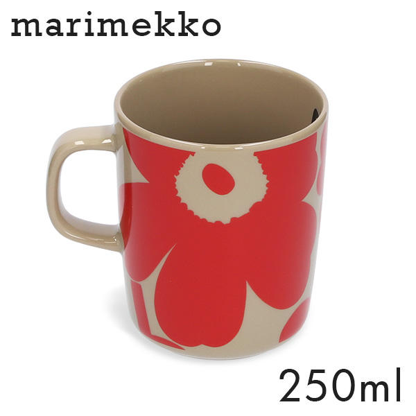 Marimekko マリメッコ Unikko ウニッコ マグ マグカップ 250ml テラ×レッド: