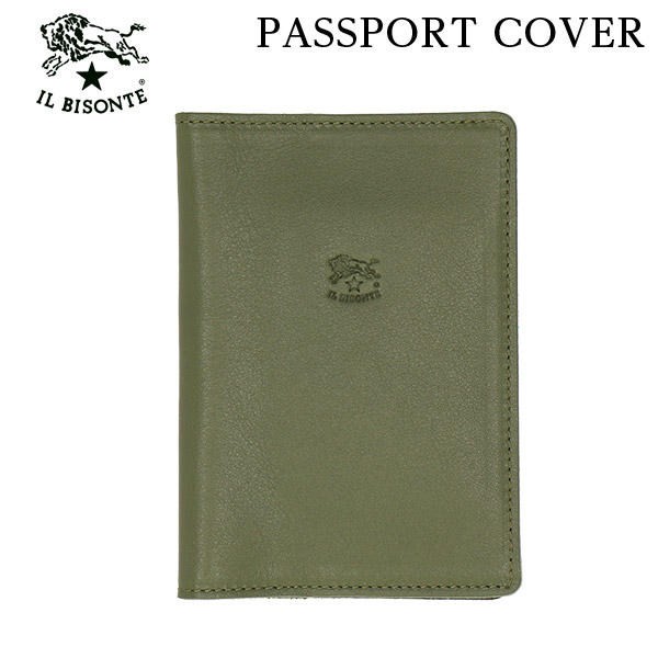 IL BISONTE イルビゾンテ CASE パスポートケース CIPRESSO チプレッソ GR373 SCA005 パスポートカバー PV0001: