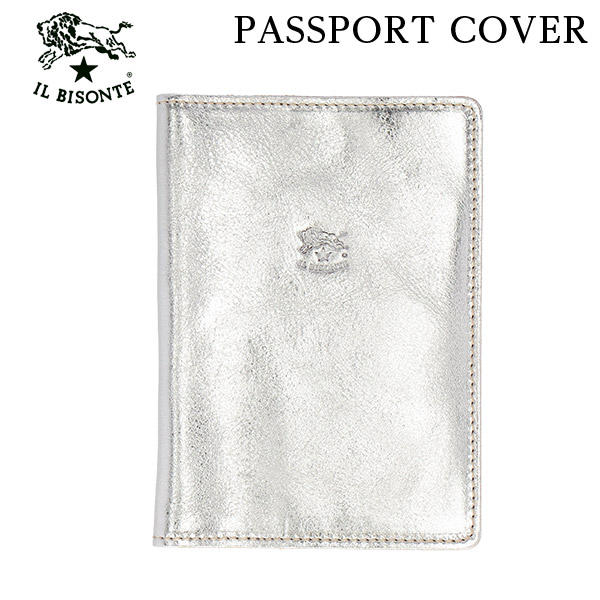 IL BISONTE イルビゾンテ CASE パスポートケース SILVER シルバー SI101 SCA005 パスポートカバー PVX012: