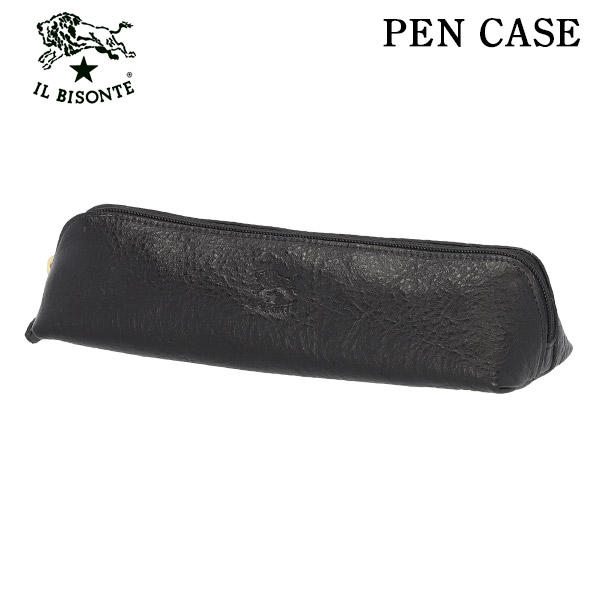 IL BISONTE イルビゾンテ PEN CASE レザーペンケース BLACK ブラック BK110 SCA020 ペンケース PV0005: