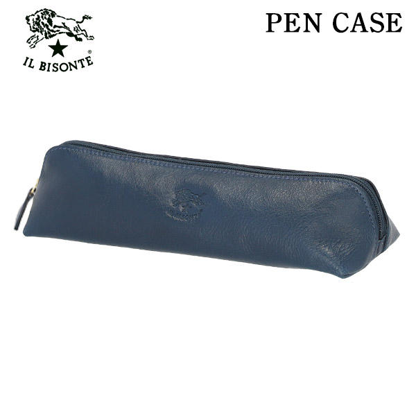 IL BISONTE イルビゾンテ PEN CASE レザーペンケース BLUE ブルー BL137 SCA020 ペンケース PV0005: