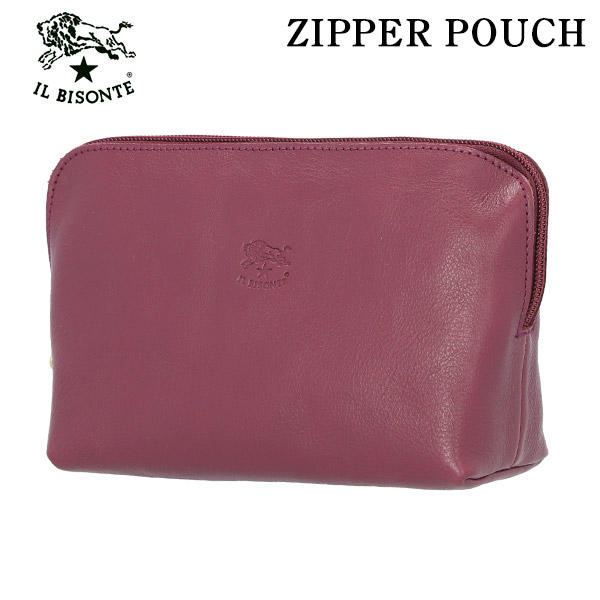IL BISONTE イルビゾンテ POUCH ファスナーポーチ IRIS アイリス PU173 SCA033 PV0001: