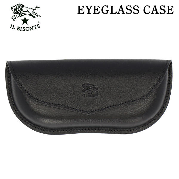 IL BISONTE イルビゾンテ GLASSES CASE メガネケース BLACK ブラック BK170 SCA087 PV0005: