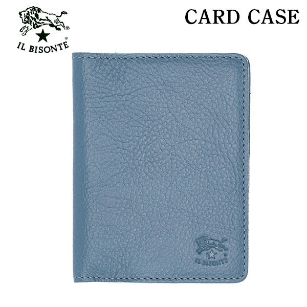 IL BISONTE イルビゾンテ CARD CASE カードケース BLUE DENIM ブルーデニム BL312 SCC003 PV0001: