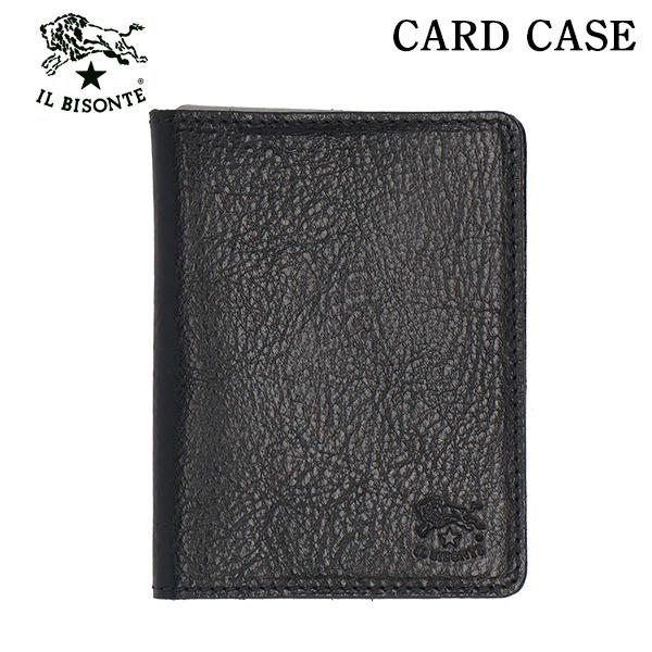 IL BISONTE イルビゾンテ CARD CASE カードケース BLACK ブラック BK110 SCC003 PV0005: