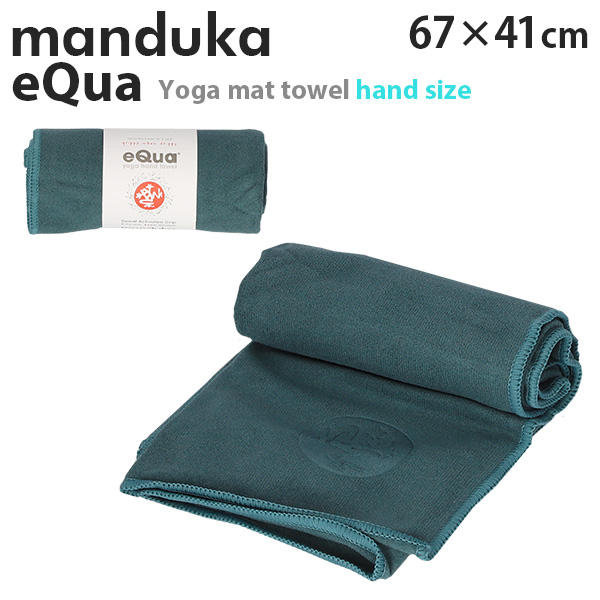 Manduka マンドゥカ eQua イークア ヨガマットタオル ハンドサイズ Sage Solid セージソリッド S: