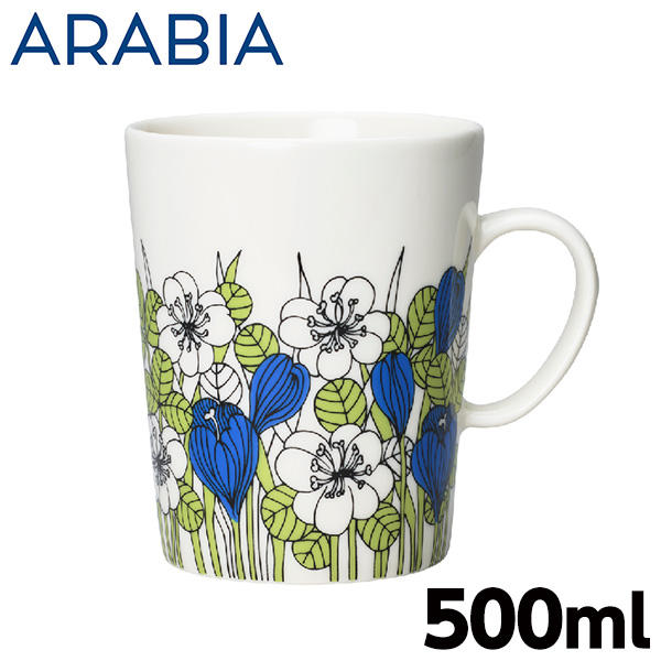 ARABIA アラビア Krokus クロッカス マグカップ 500ml グリーン: