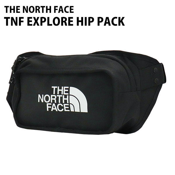 THE NORTH FACE ノースフェイス ウエストポーチ EXPLORE HIP PACK エクスプロア ヒップパック 3L ブラック×ホワイト: