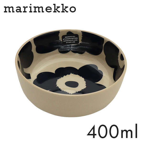 Marimekko マリメッコ Unikko ウニッコ ボウル 400ml テラ×ダークブルー: