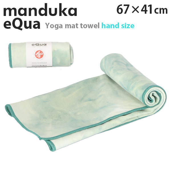 Manduka マンドゥカ eQua イークア ヨガマットタオル ハンドサイズ Wasabi TD ワサビタイダイ S: