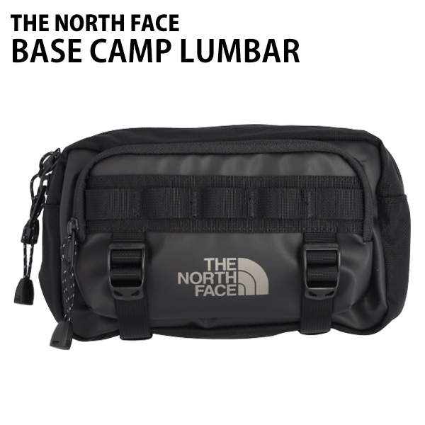 THE NORTH FACE ノースフェイス ボディバッグ BASE CAMP LUMBAR ベースキャンプ ランバー ヒップパック ブラック×アスファルトグレー: