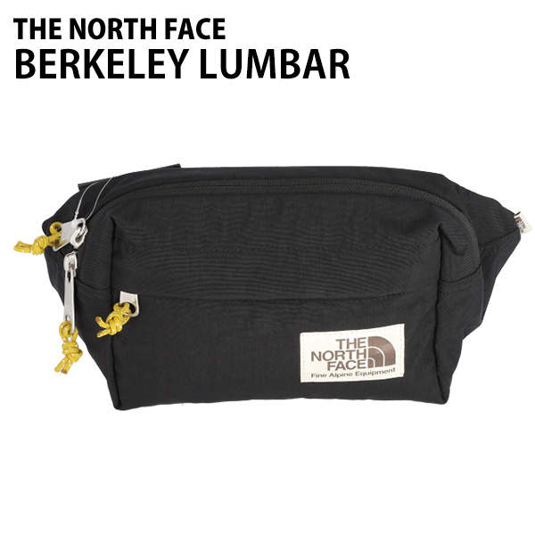 THE NORTH FACE ノースフェイス ボディバッグ BERKELEY LUMBAR バークレー ランバー ヒップパック 4L ブラック×ミネラルゴールド: