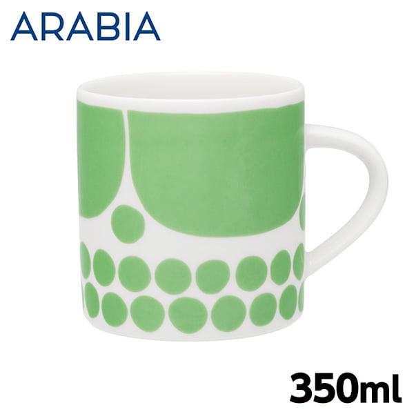 ARABIA アラビア Sunnuntai スンヌンタイ マグカップ 350ml ライトグリーン: