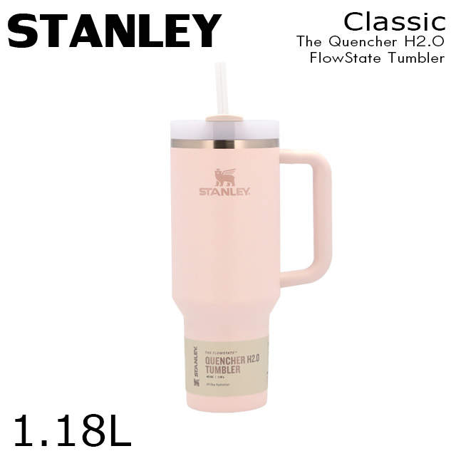 STANLEY スタンレー The Quencher H2.O FlowState Tumbler 真空 スリムクエンチャー ローズクオーツ 1.18L 40oz:
