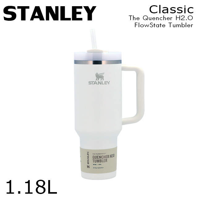 STANLEY スタンレー The Quencher H2.O FlowState Tumbler 真空 スリムクエンチャー フロスト 1.18L 40oz:
