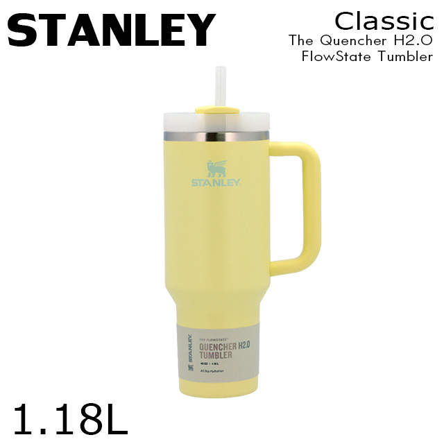 STANLEY スタンレー The Quencher H2.O FlowState Tumbler 真空 スリムクエンチャー ポメロ 1.18L 40oz: