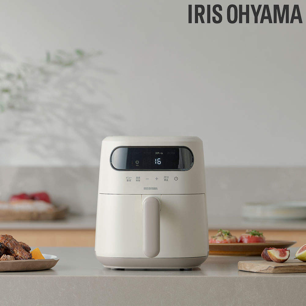 アイリスオーヤマ 過熱水蒸気エアフライヤー 3.0L アイボリー FV-M30A-C: