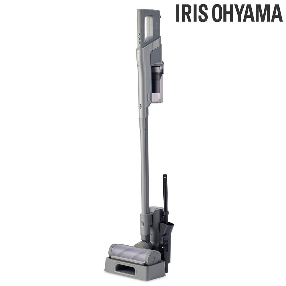 アイリスオーヤマ 掃除機 充電式サイクロンスティッククリーナー SUUZE グレー SCD-210P-H: