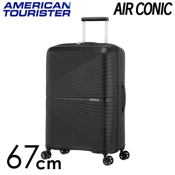 Samsonite スーツケース American Tourister AIRCONIC アメリカンツーリスター エアーコニック 67cm オニックスブラック 128187-0581: